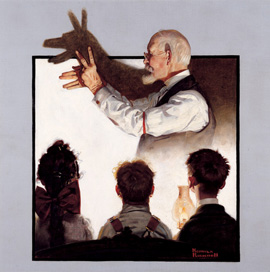 Shadow Artist by Norman Rockwell